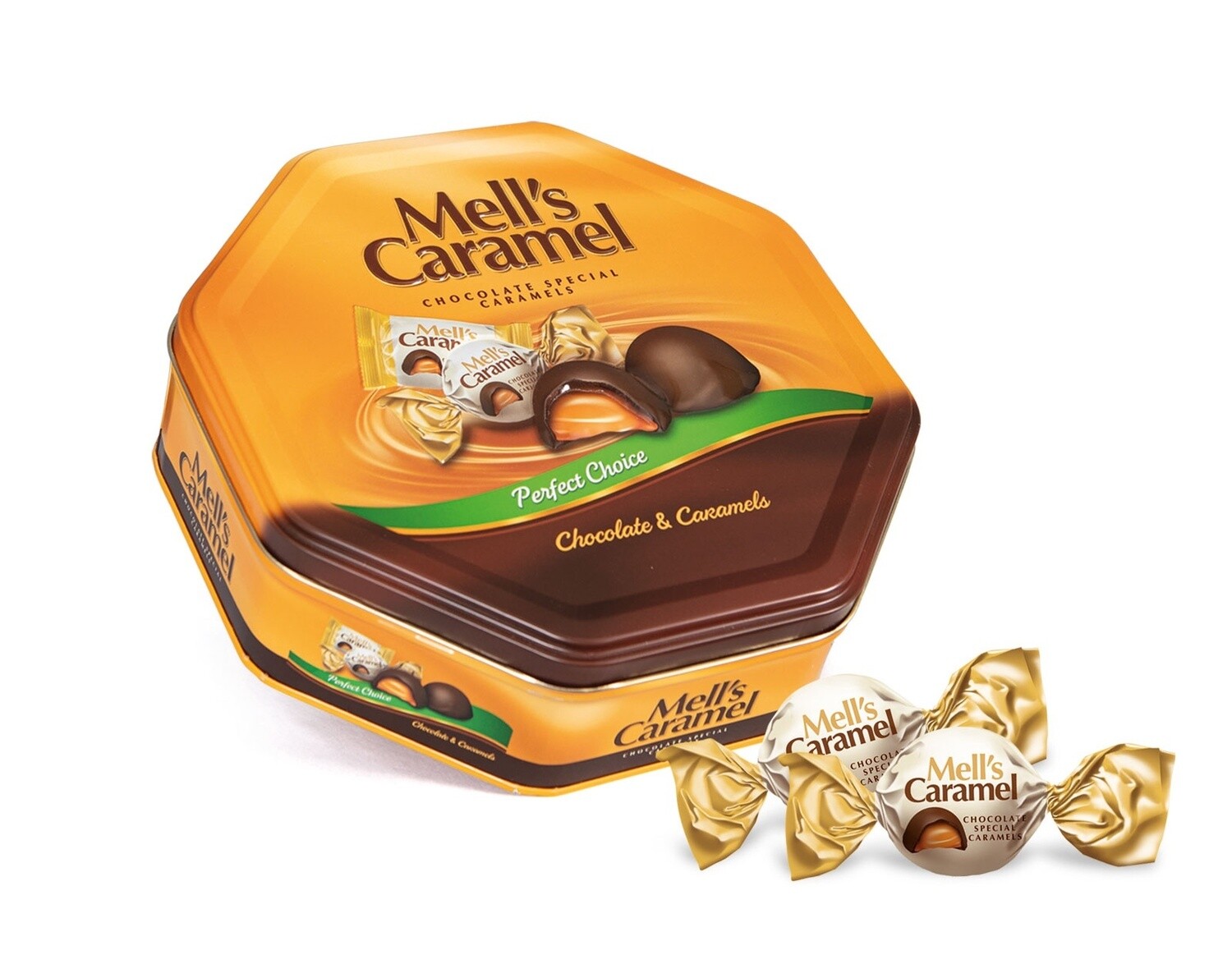 MELL’S CARAMEL OCTAGON TIN 500G