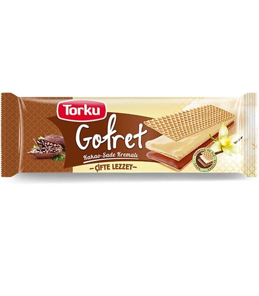 TORKU Gofret WAFER COCOA&amp;PLAIN 142g