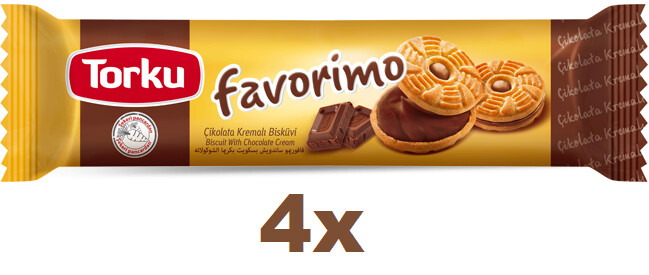 TORKU FAVORIMO Bisc Choc Cream 4x61g