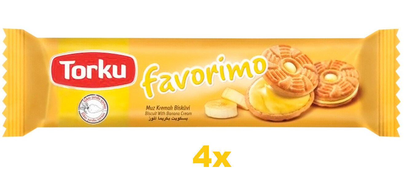TORKU FAVORIMO Biscuit w/Banana 4x61g