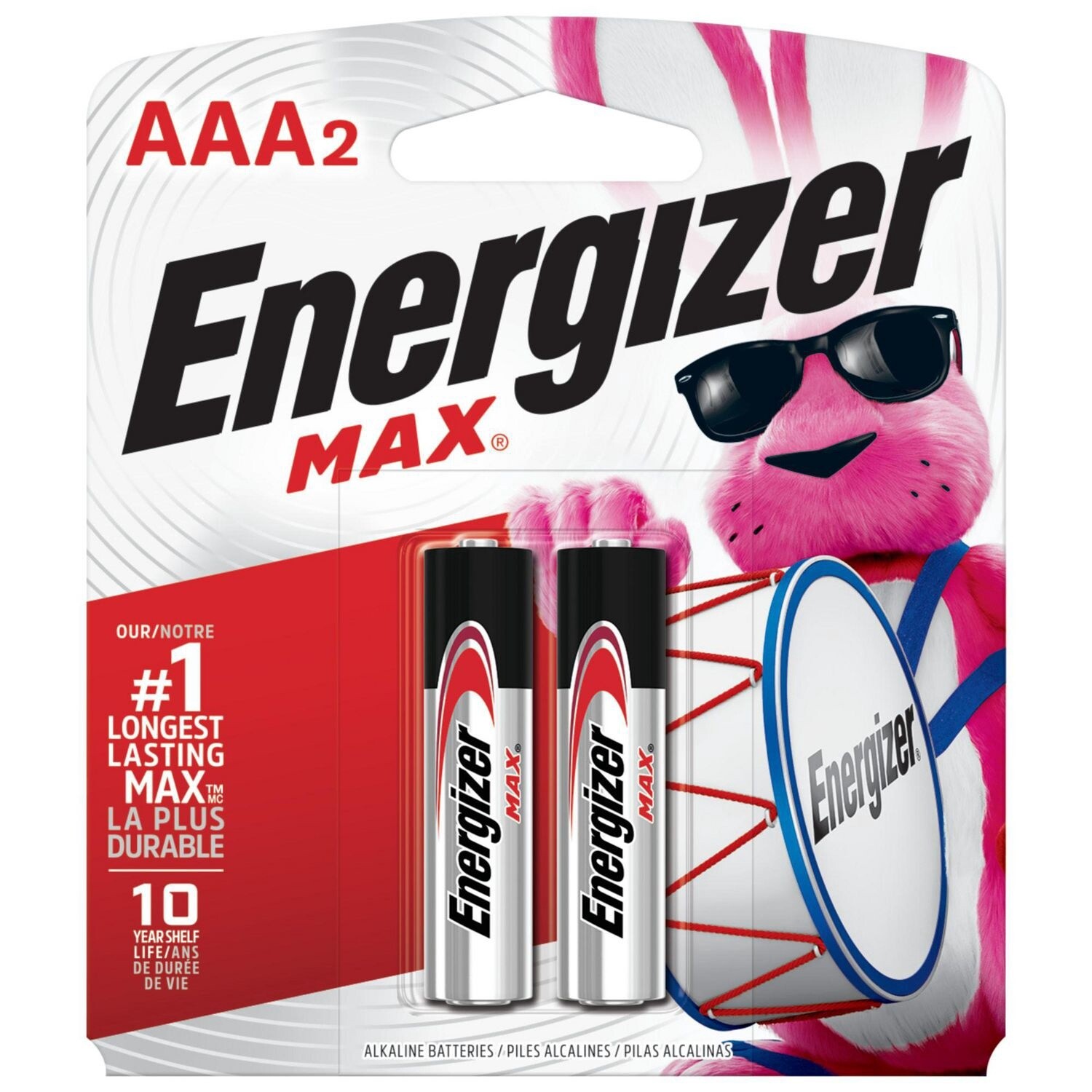 Energizer MAX Alkaline Batteries AAA 2 Pack