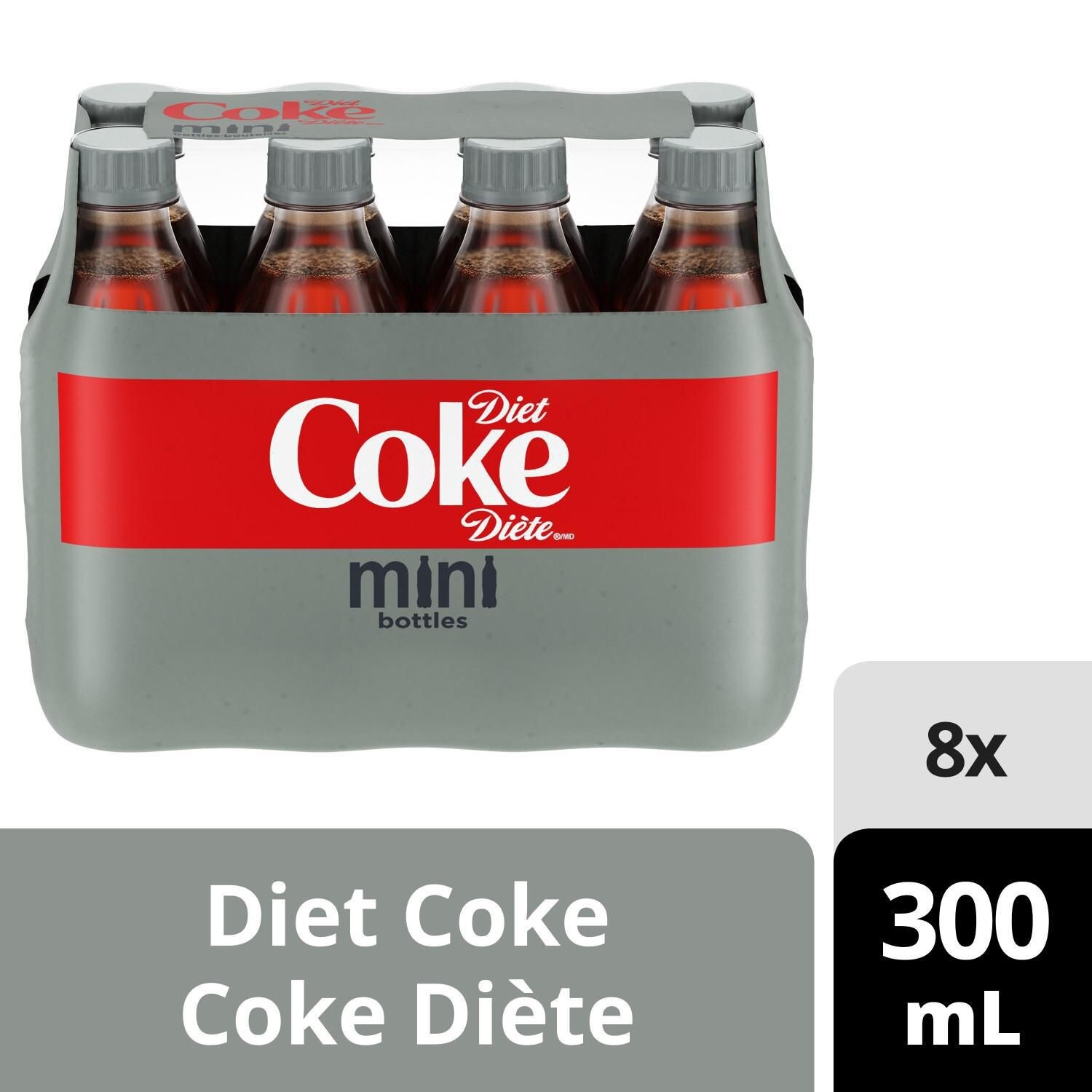 Coke Diet Mini Bottle  8x300ml