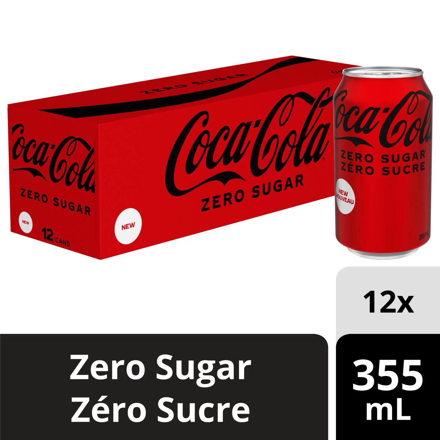 Coke Zero Sugar 355ml x 12