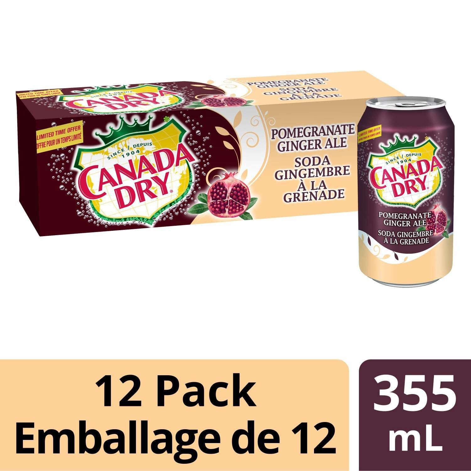 CANADA DRY Pome Ginger 355ml x 12