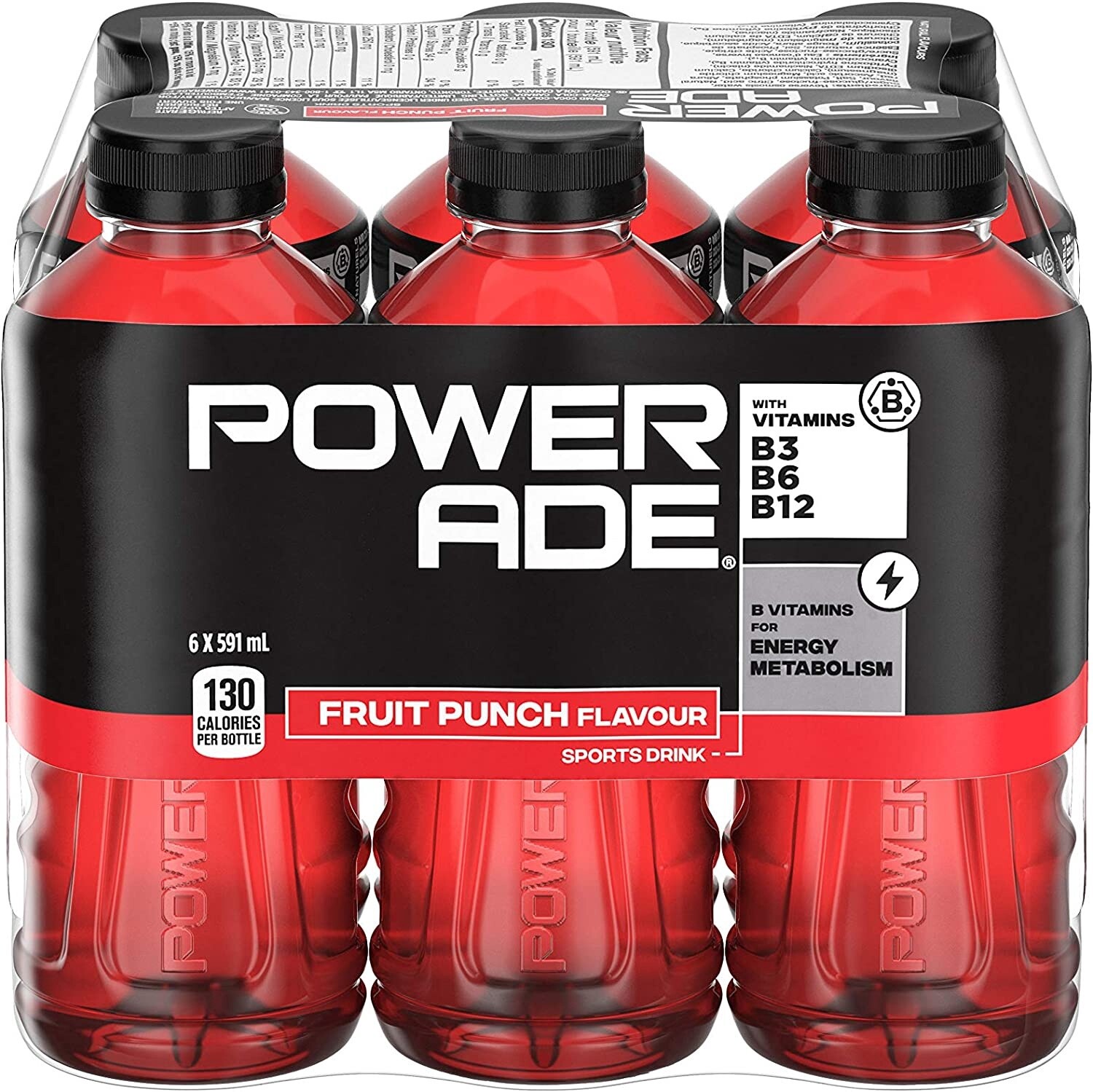 Power ADE Fruit Punch Sport Drink B vit 6x591ml