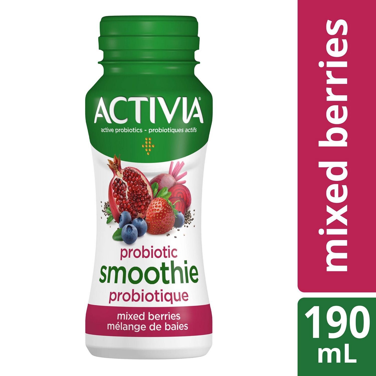 ACTIVIA PROBIOTIC SMOOTHIE BERRIES, 190ml