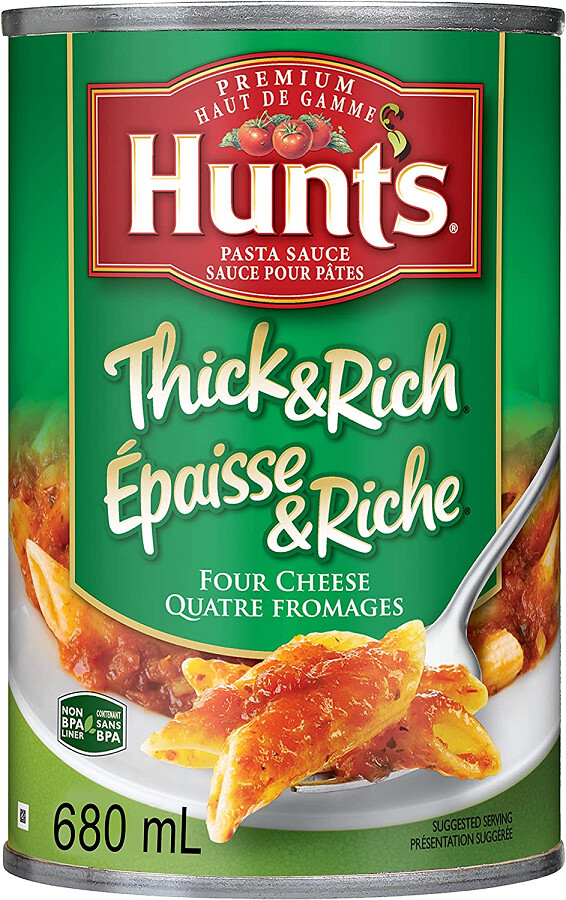 Hunt&#39;s Thick&amp;Rich Four Cheese Pasta Sauce 680ml