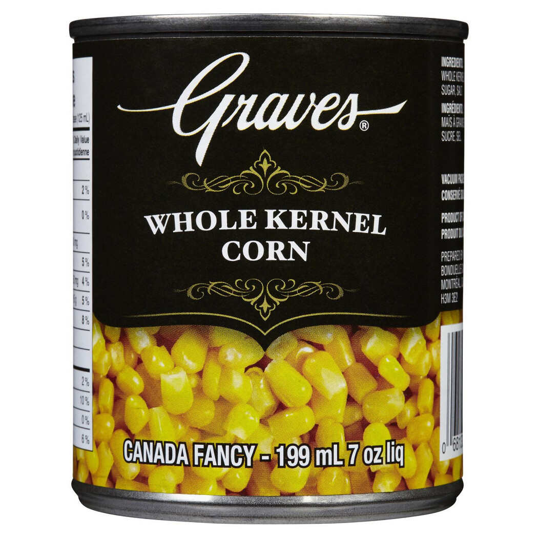 Graves Whole Kernel Corn 199ml/ 7 oz