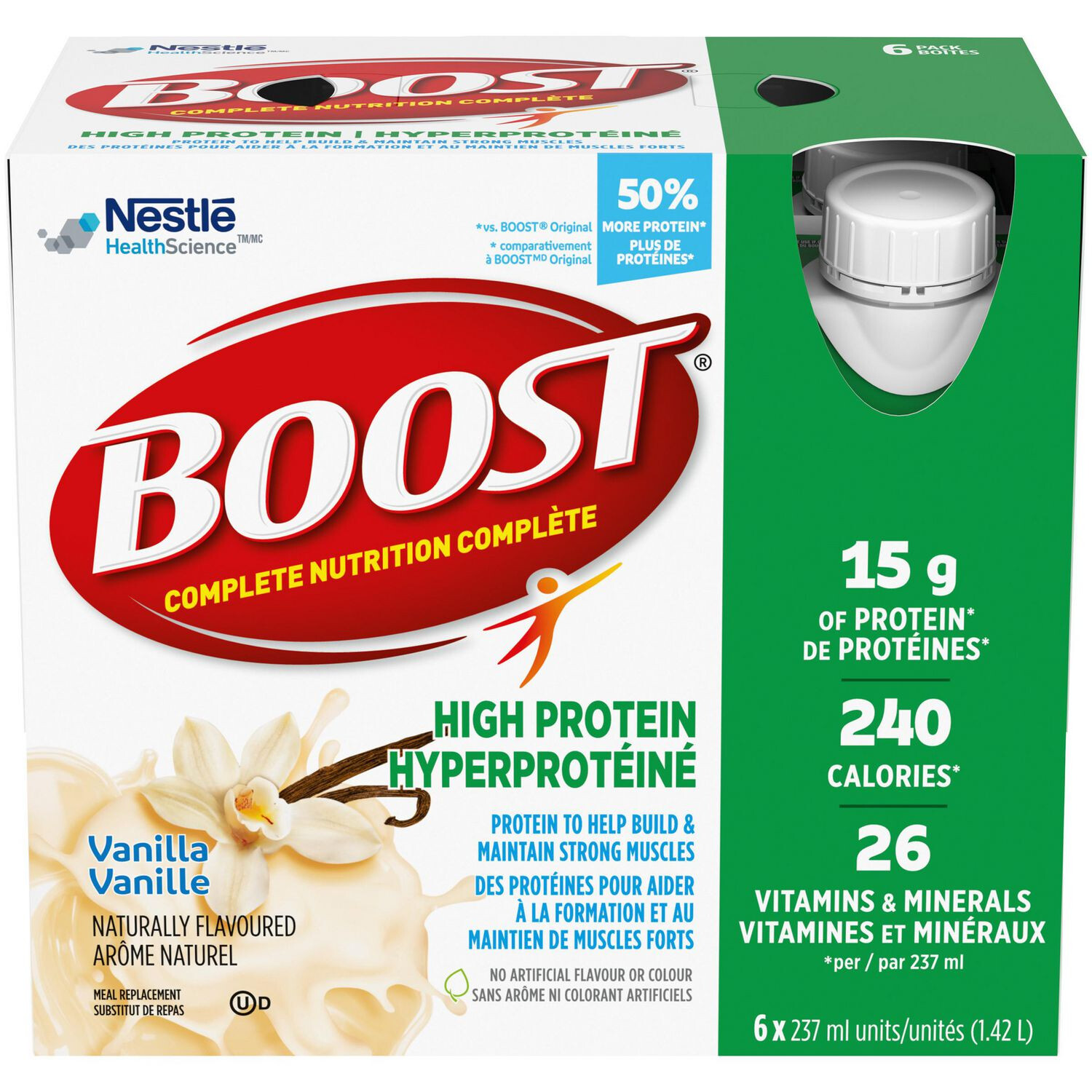 BOOST High Protein Vanilla 6x237ml