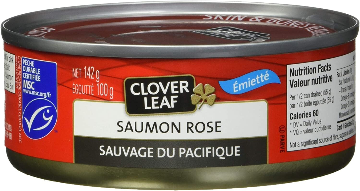 CLOVER LEAF PINK SALMON Wild Pacific 142g