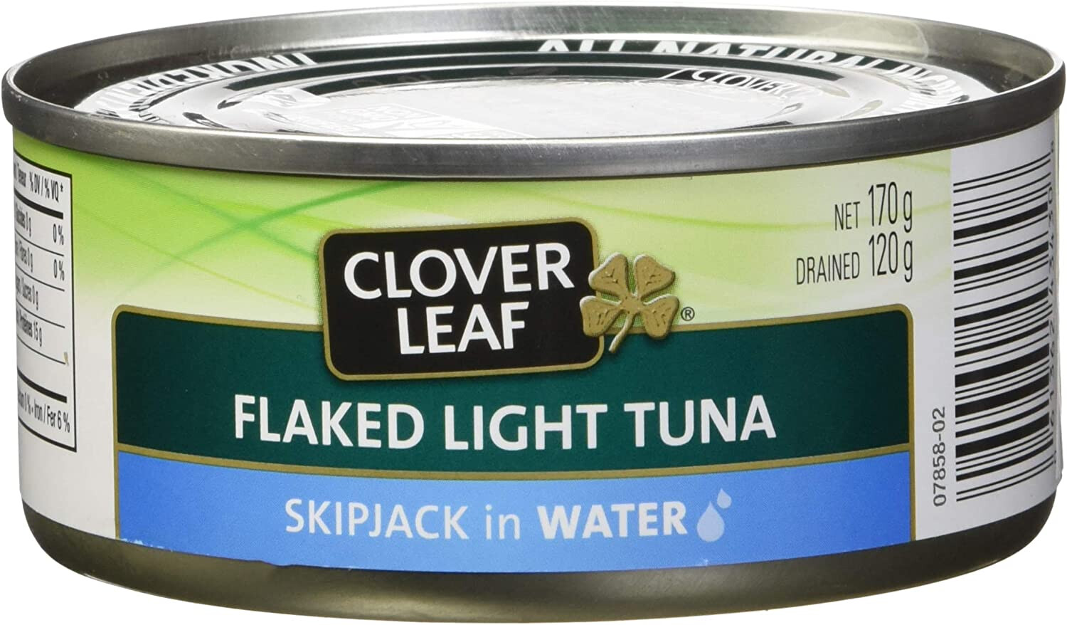 CLOVER LEAF FLAKE LIGHT TUNA JKIPJACK in WATER 170 g