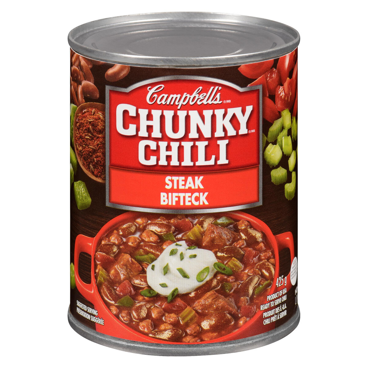 CAMPBELL CHUNKY CHILI STEAK 425g