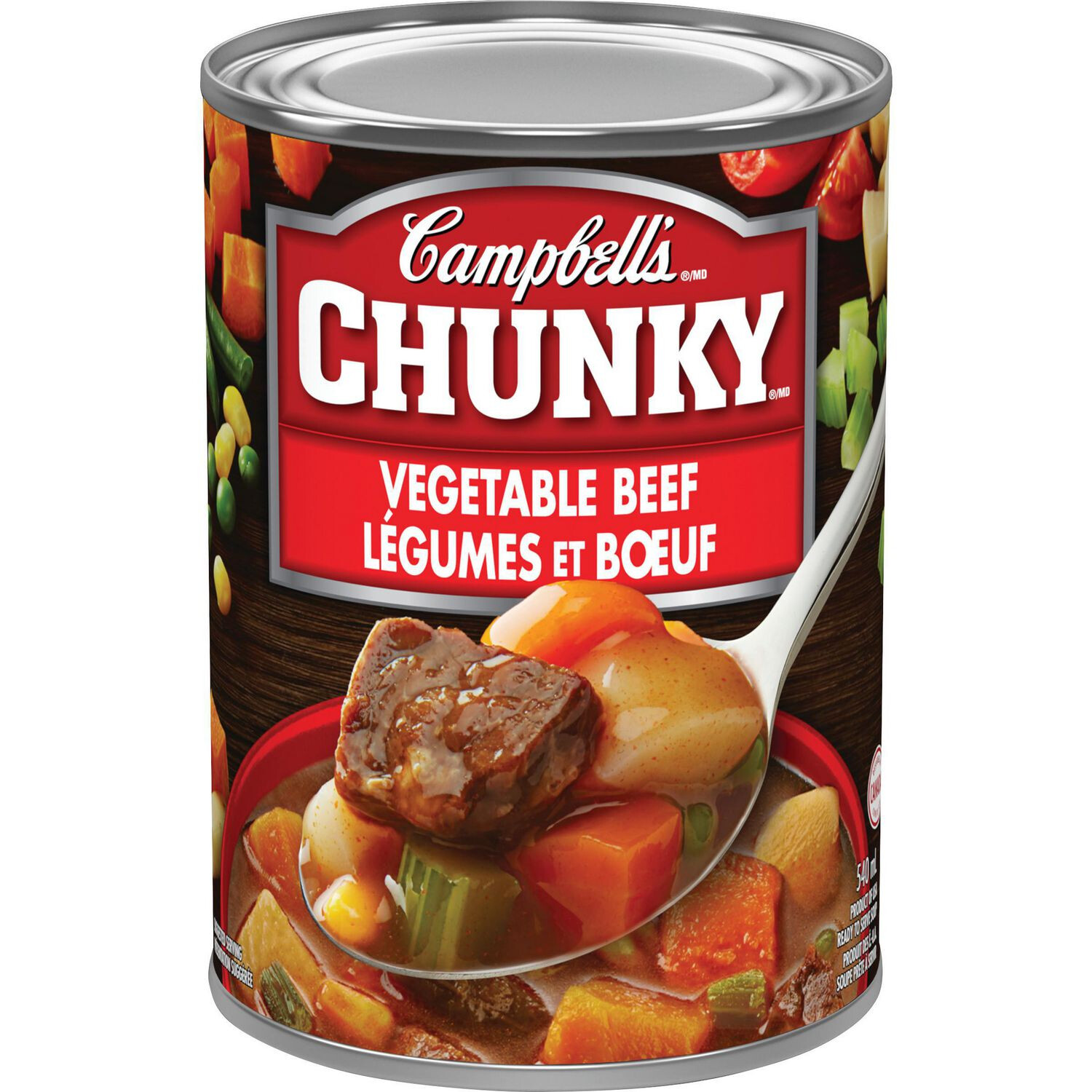 CAMPBELL SOUP CHUNKY VEGETABLE BEEF 540ml