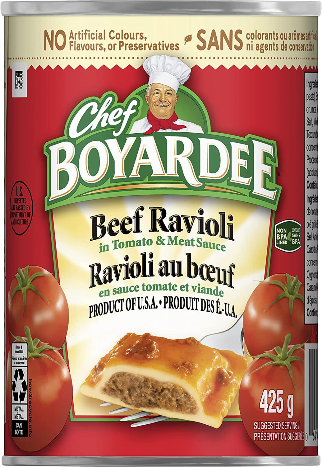 CHEF BOYARDEE Mini RAVIOLI 425g