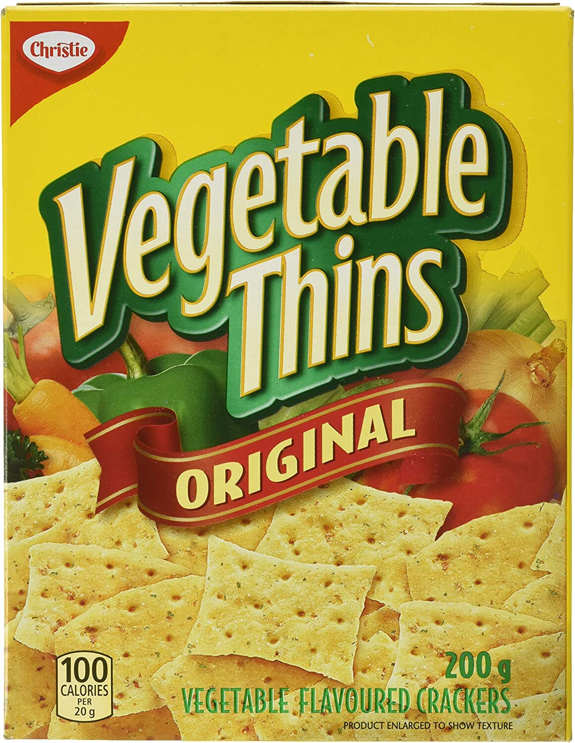 CHRISTIE VEGETABLE WHEAT THINS 200gr