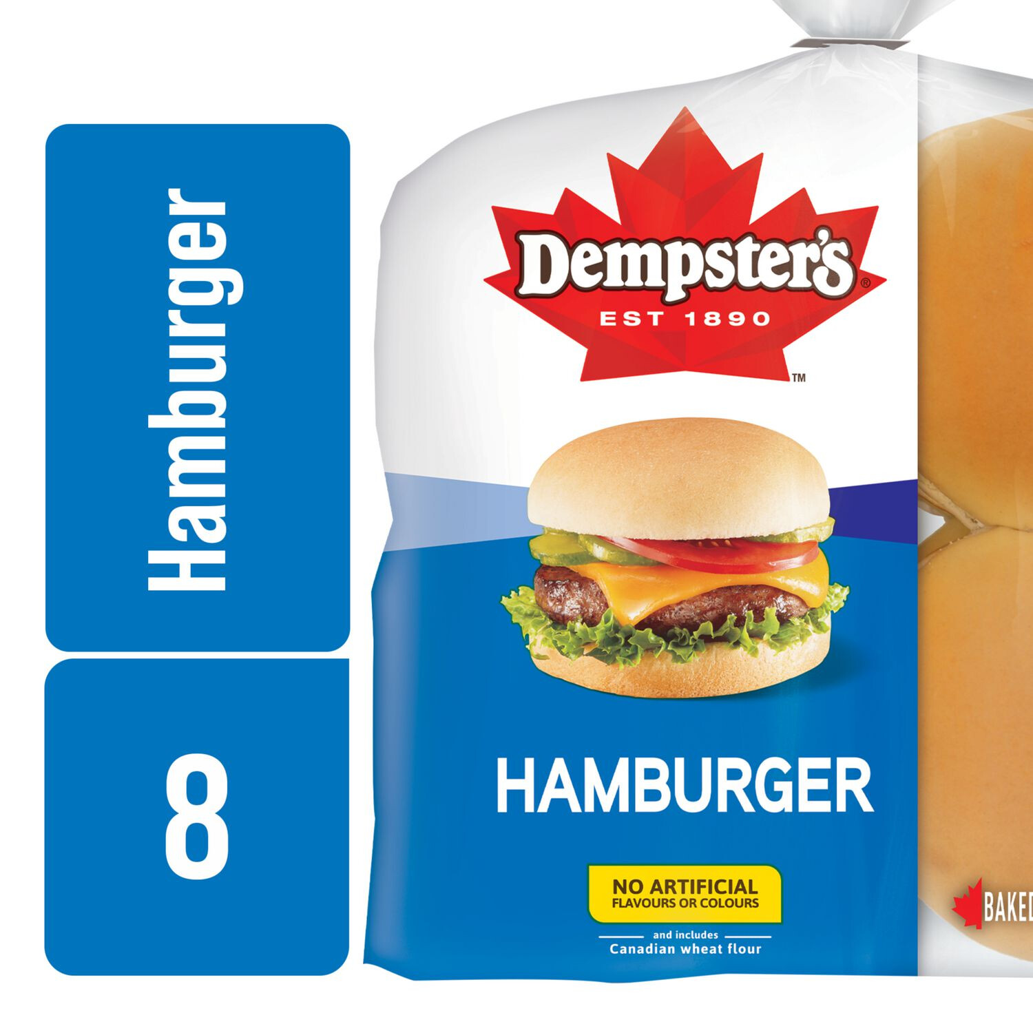 DEMPSTER&#39;S BUNS HAMBURGER 8&#39;S