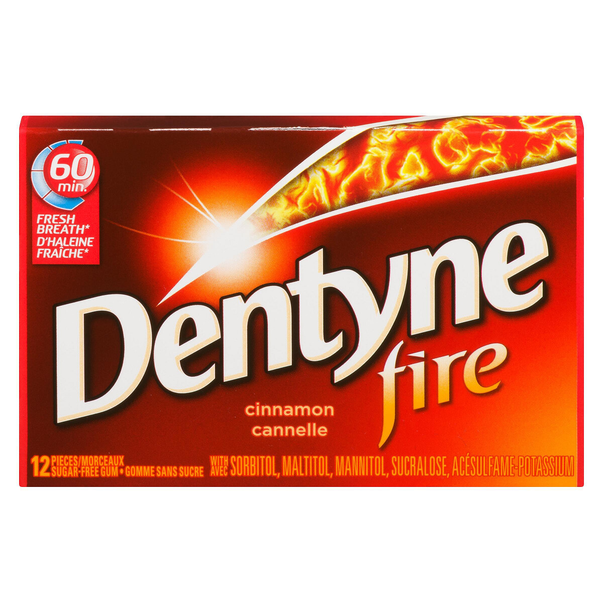 DENTYNE CINNAMON SUGAR FREE GUM 12PCS