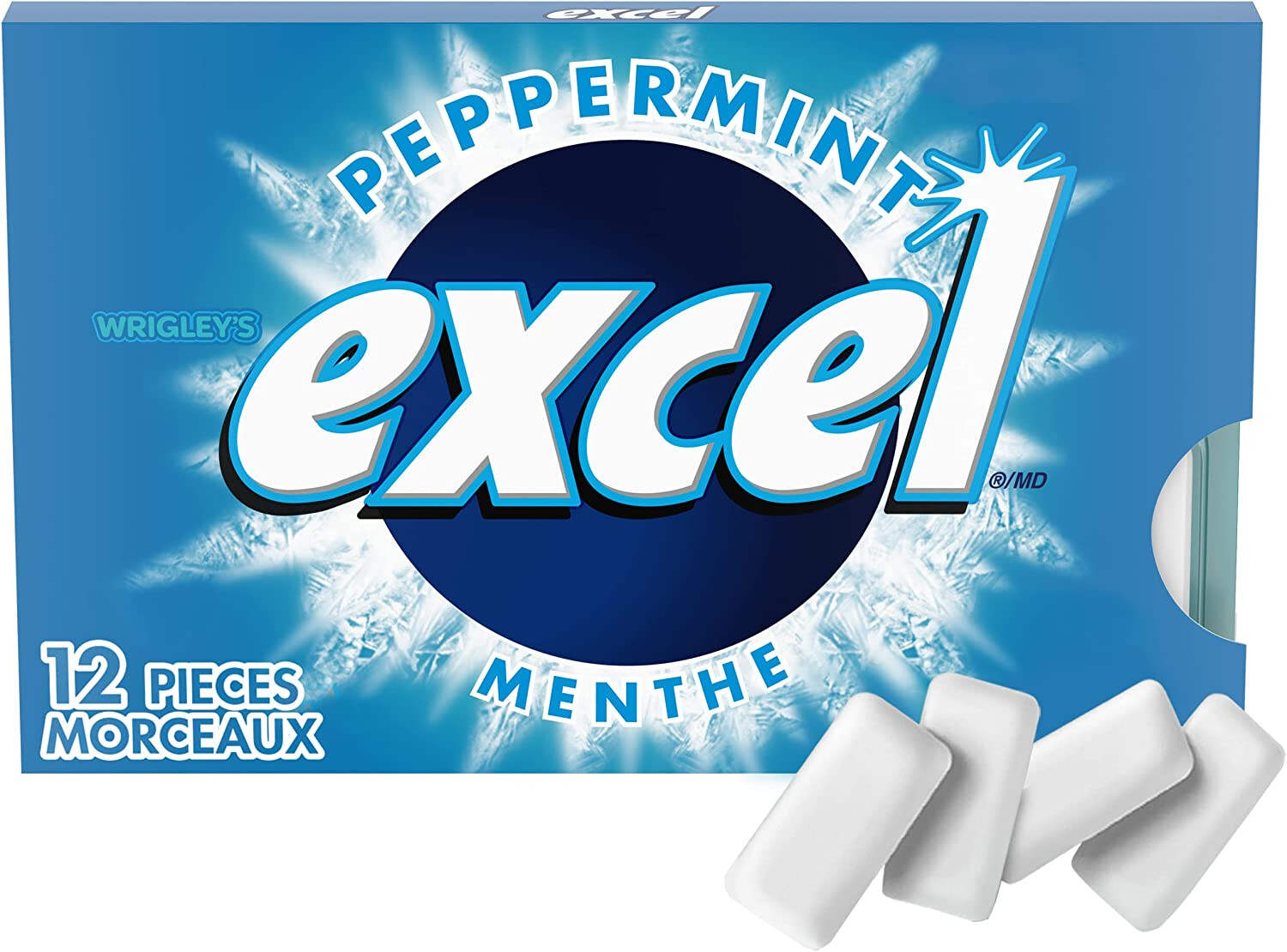 excel Peppermint Sugar Free Gum 12