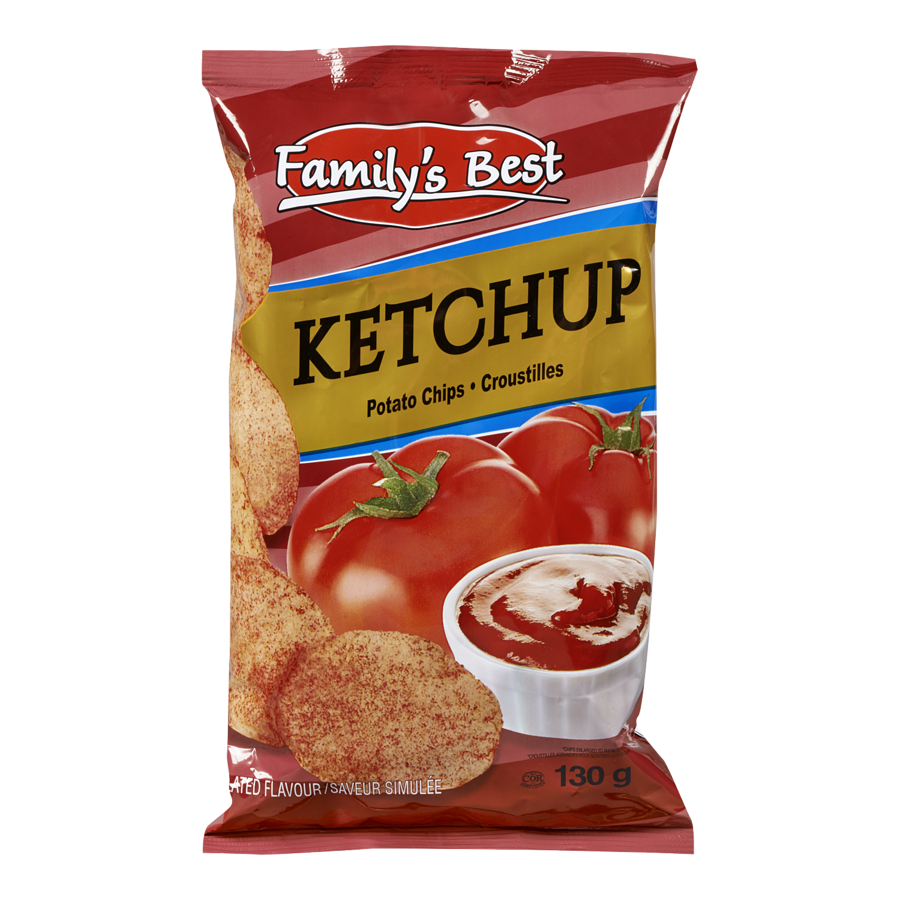 FAMILYS BEST CHIPS KETCHUP 130g