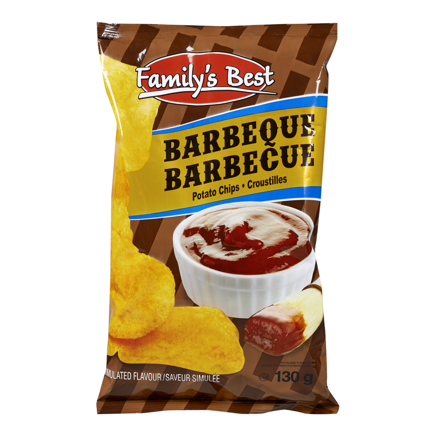 FAMILYS BEST CHIPS BARBEQUE 130g