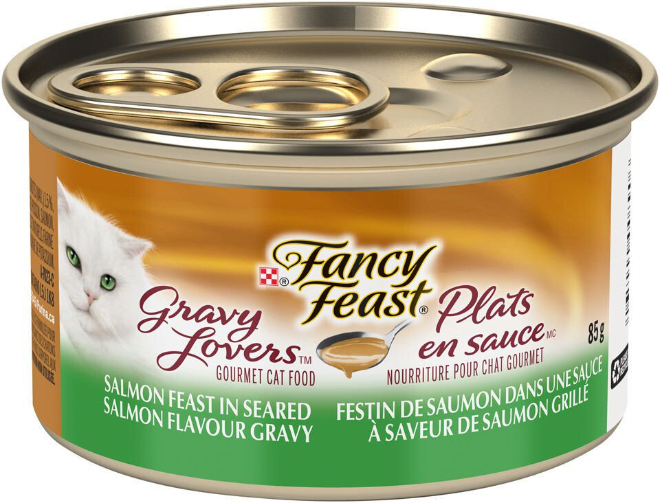 FANCY FEAST  SALMON GRAVY CAT FOOD 85g