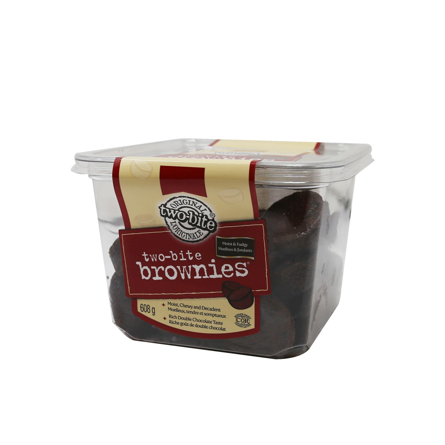GIVE &amp; GO TWO-BITE BROWNIE HOMESTYLE 608g