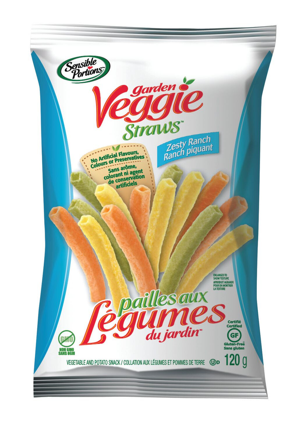 SENSIBLE PORTIONS VEGGIE STRAWS ZESTY RANCH 120g