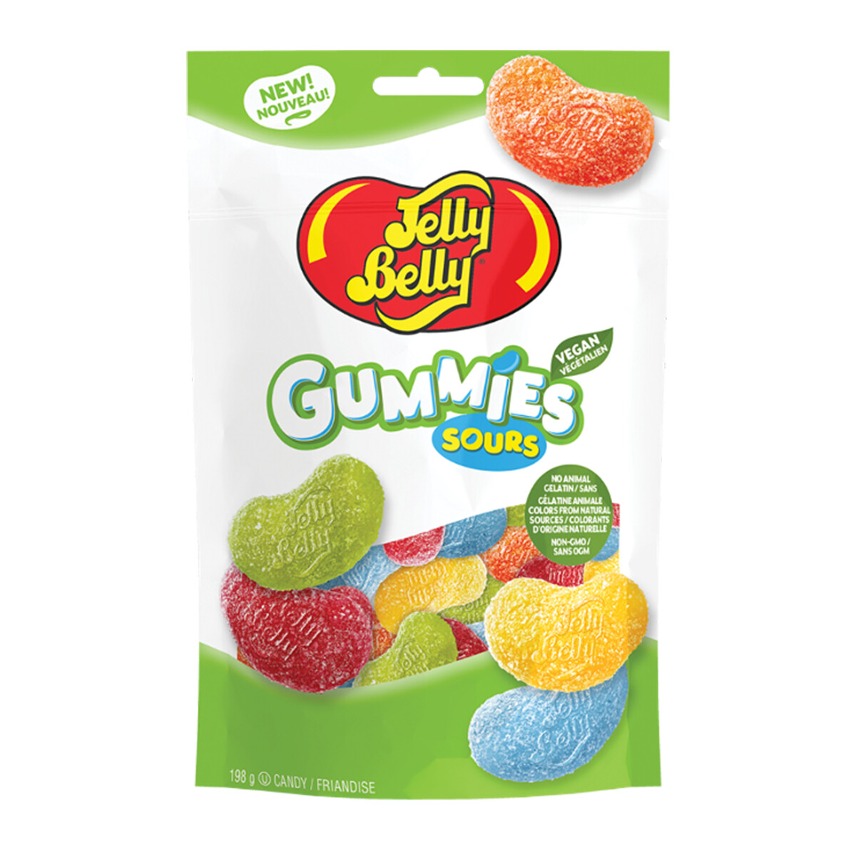 JELLY BELLY GUMMIES SOUR VEGAN 198g