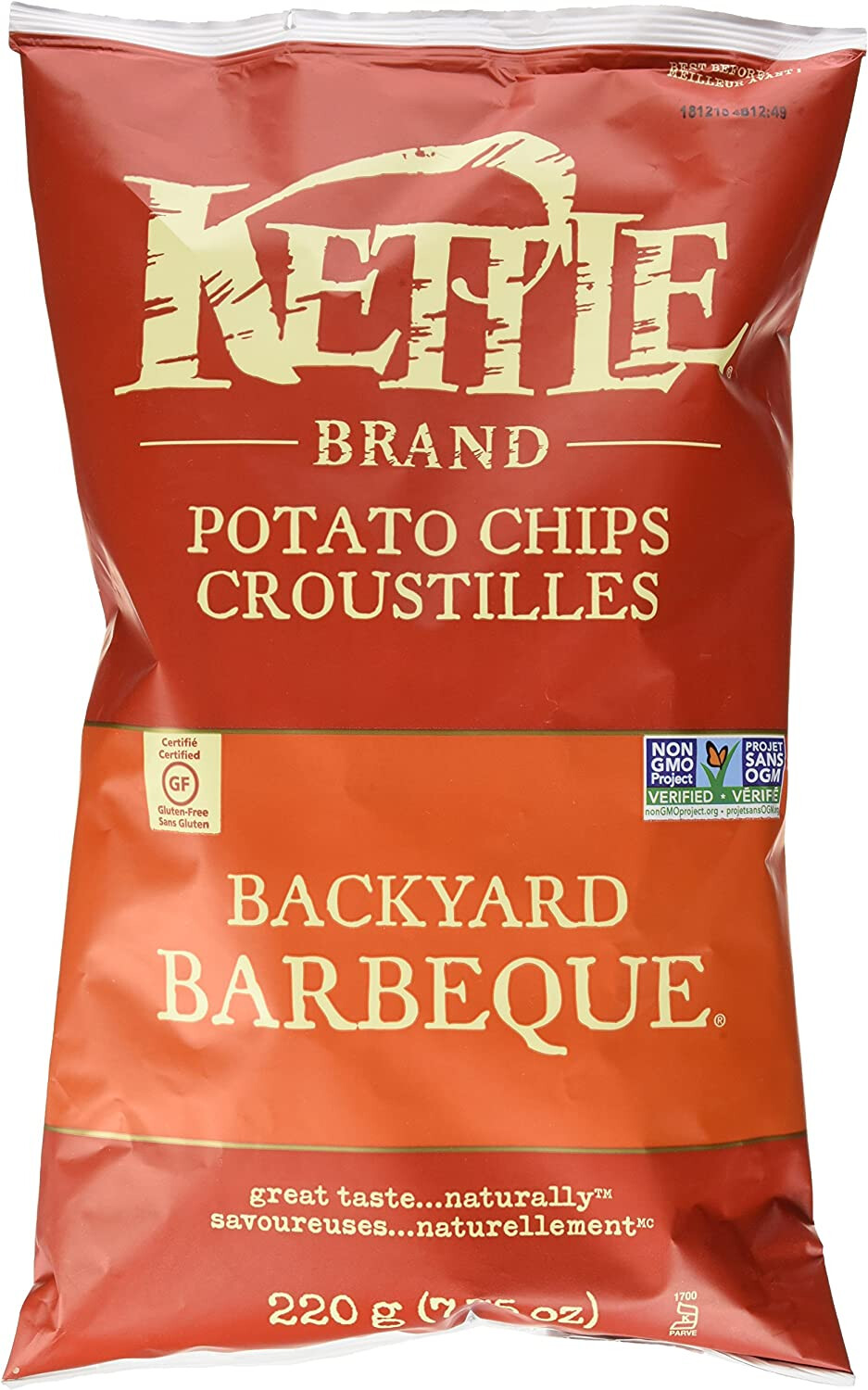 KETTLE CHIPS BACKYARD BBQ 220g