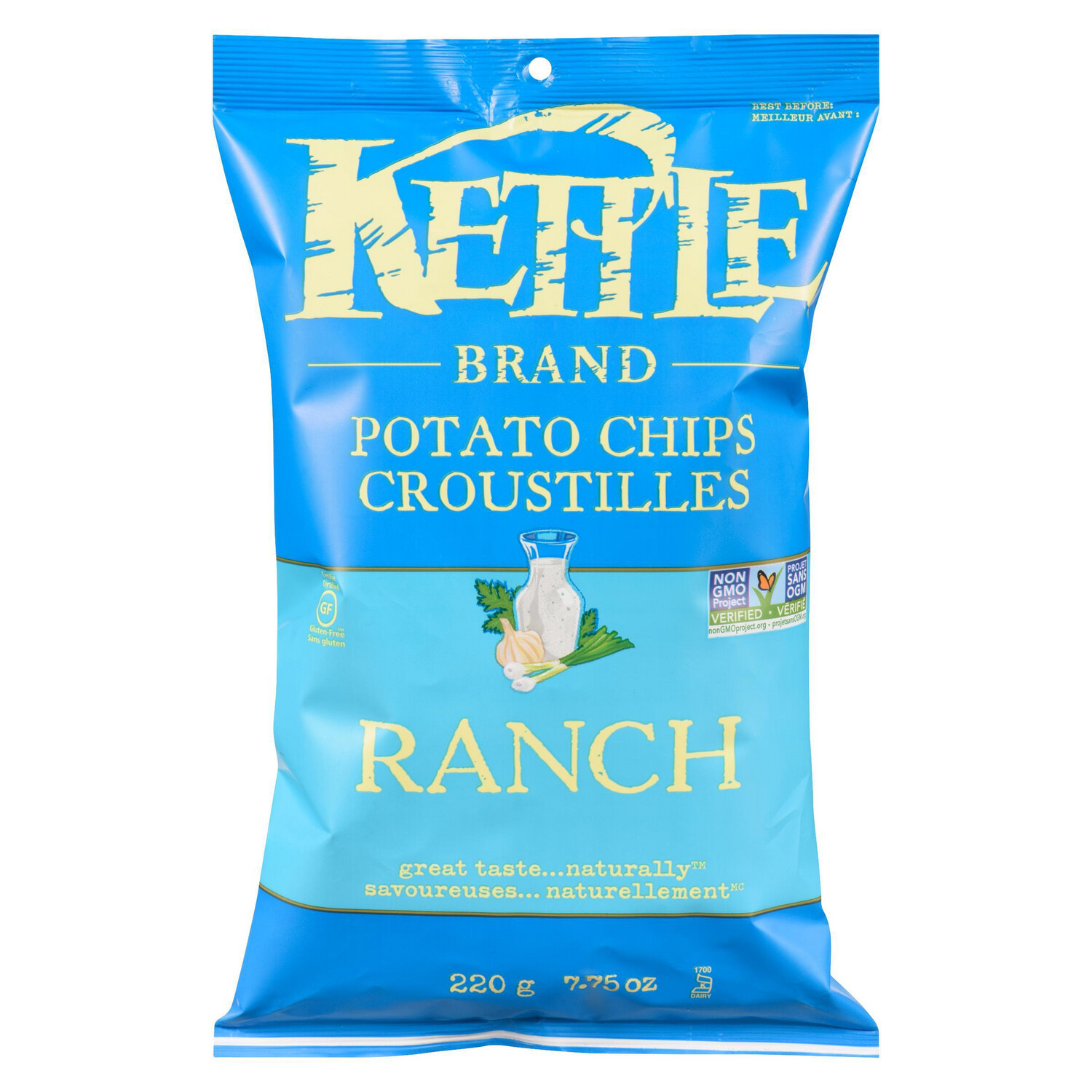 KETTLE CHIPS RANCH 220g
