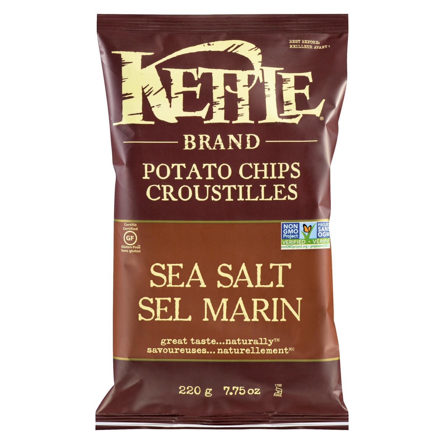 KETTLE CHIPS SEA SALT 220g