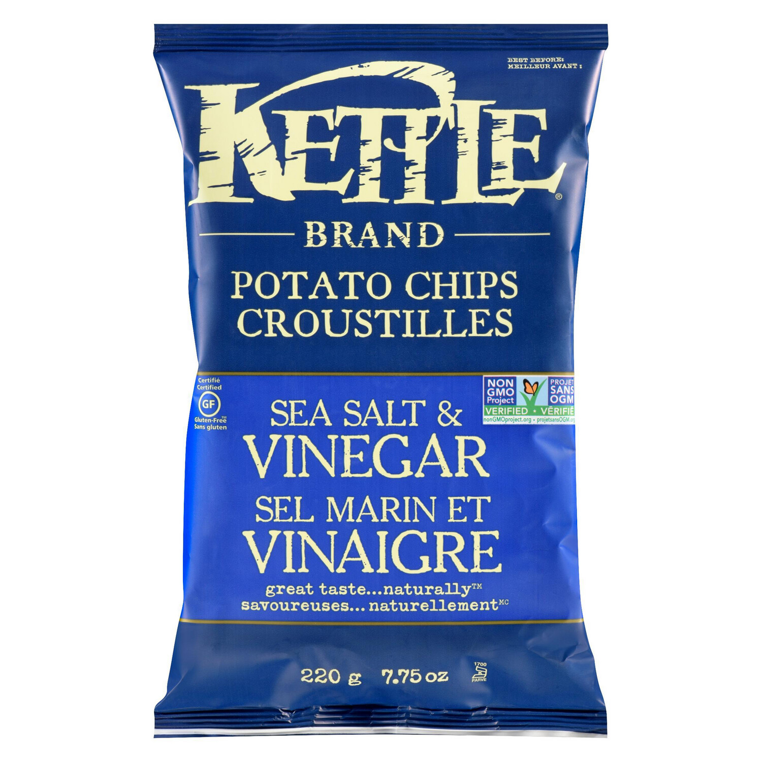 KETTLE CHIPS SEA SALT &amp; VINEGA 220g