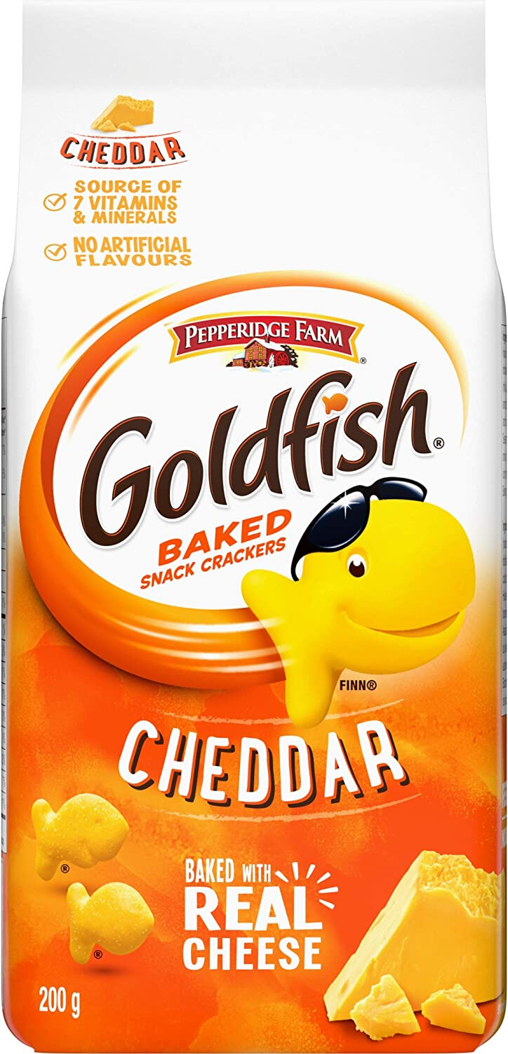 PEPPERIDGE FARM GOLDFISH CHEDDAR CRACKERS, 200g