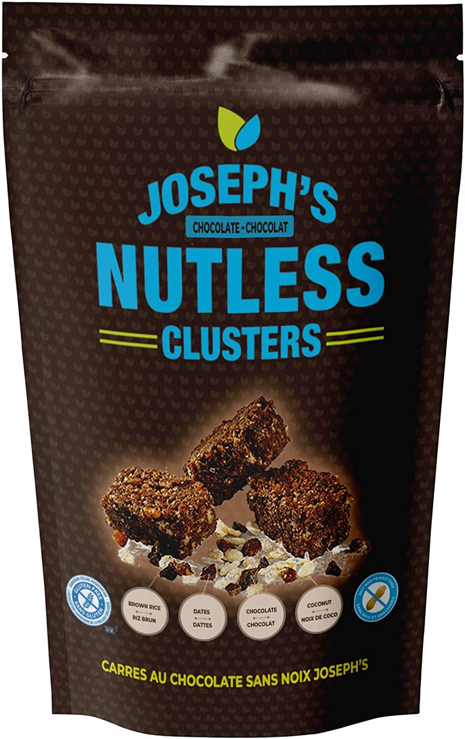 JOSEPH&#39;S NUTLESS CLUSTERS NUTLESS CHOCOLATE 160g
