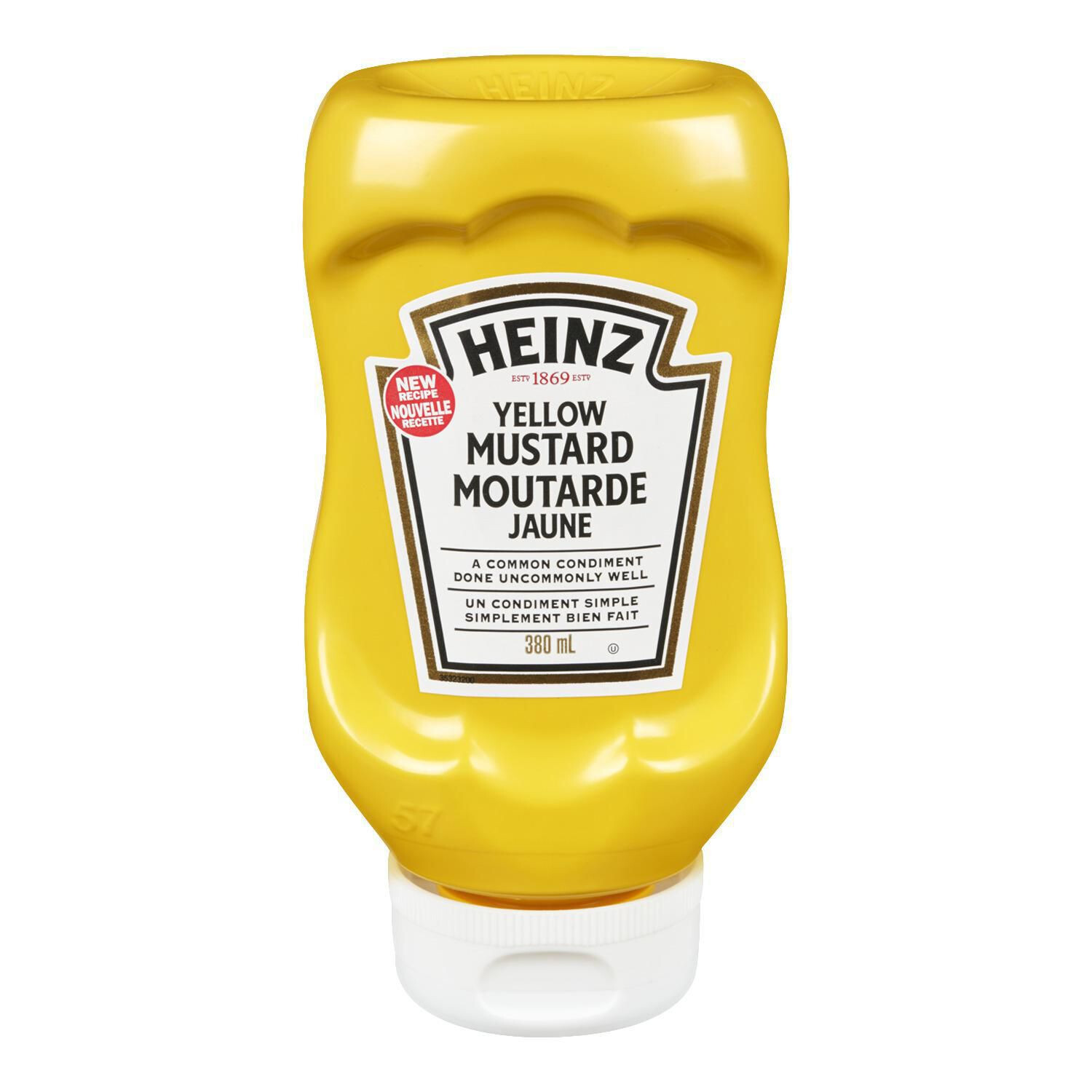 HEINZ YELLOW MUSTARD SQUEEZE 375 mL