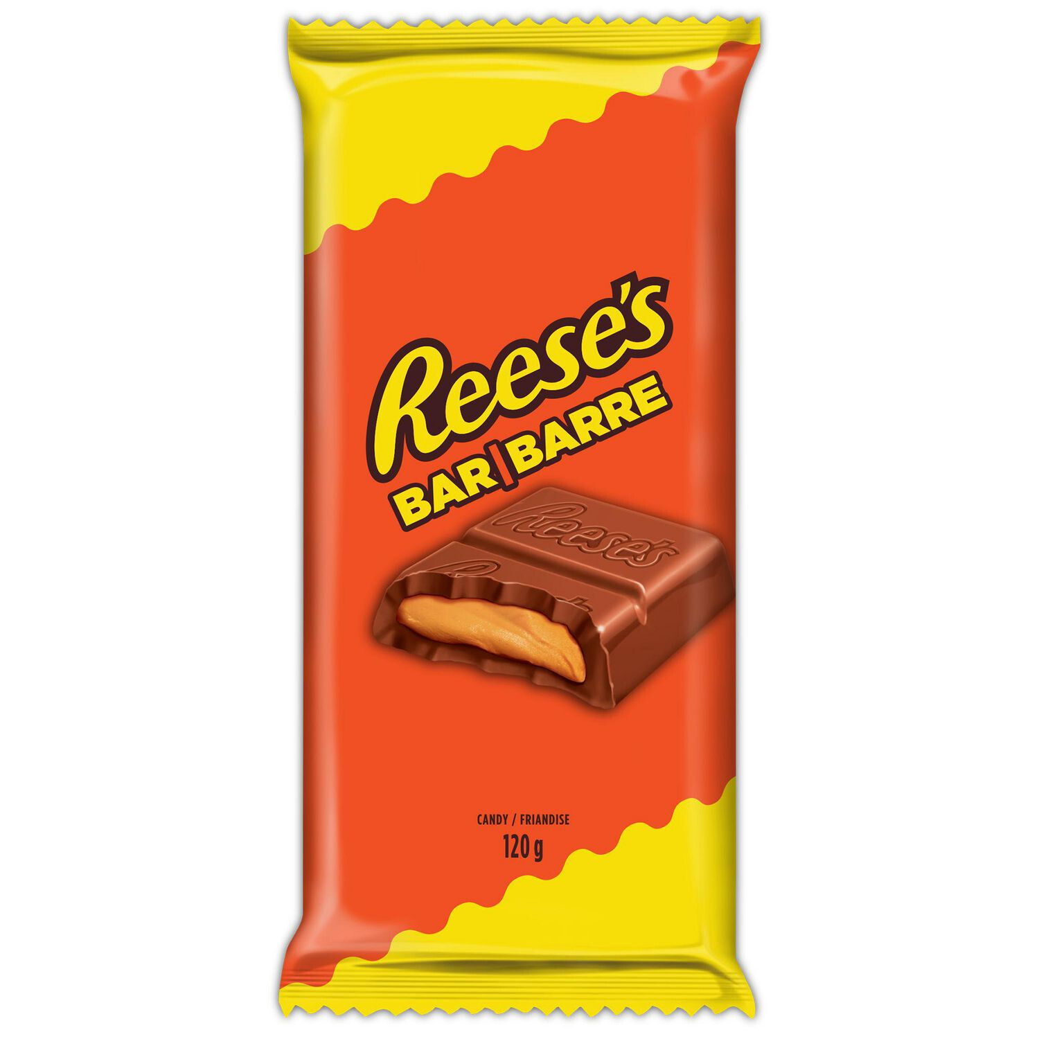 REESE&#39;S MILK CHOCOLATE PEANUT BUTTER FAMILY BAR 120g