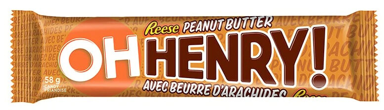 HERSHEY OH HENRY PEANUT BUTTER 58g