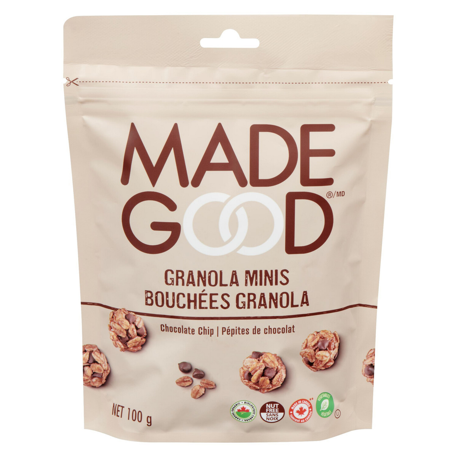 MADE GOOD MINIS CHOCOLATE CHIP GRANOLA 100g