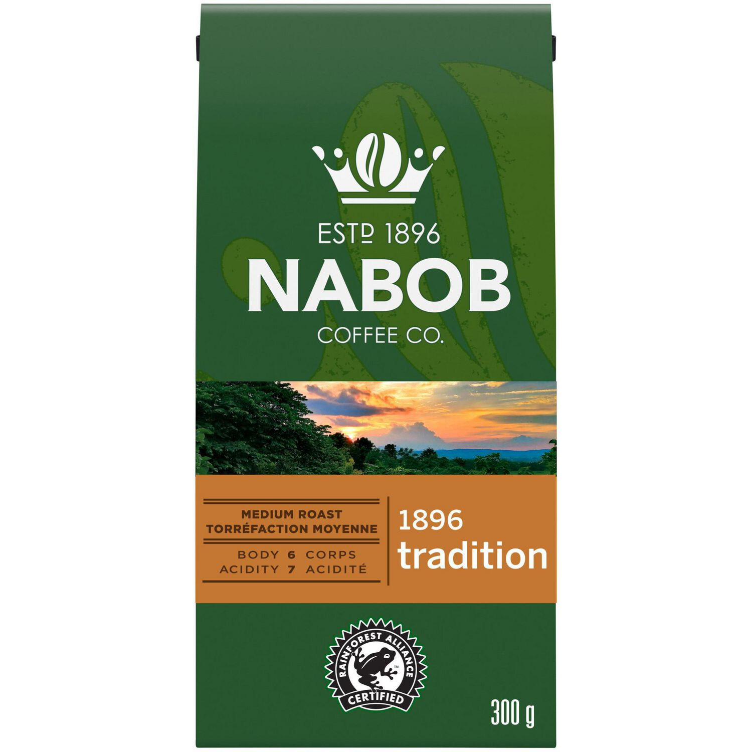 NABOB 1896 TRADITION GROUND COFFEE, 300g