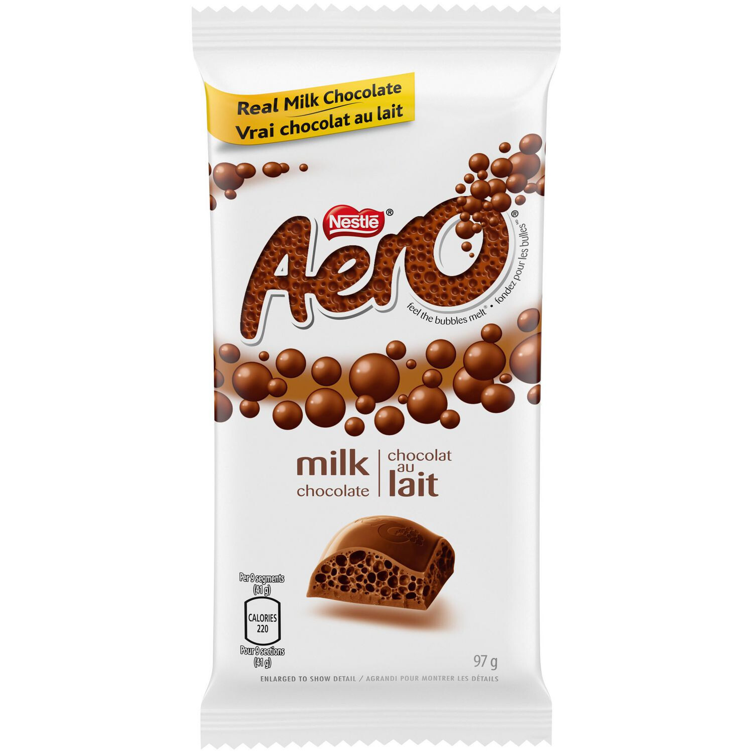 NESTLE AERO MILK CHOCOLATE BAR 97g