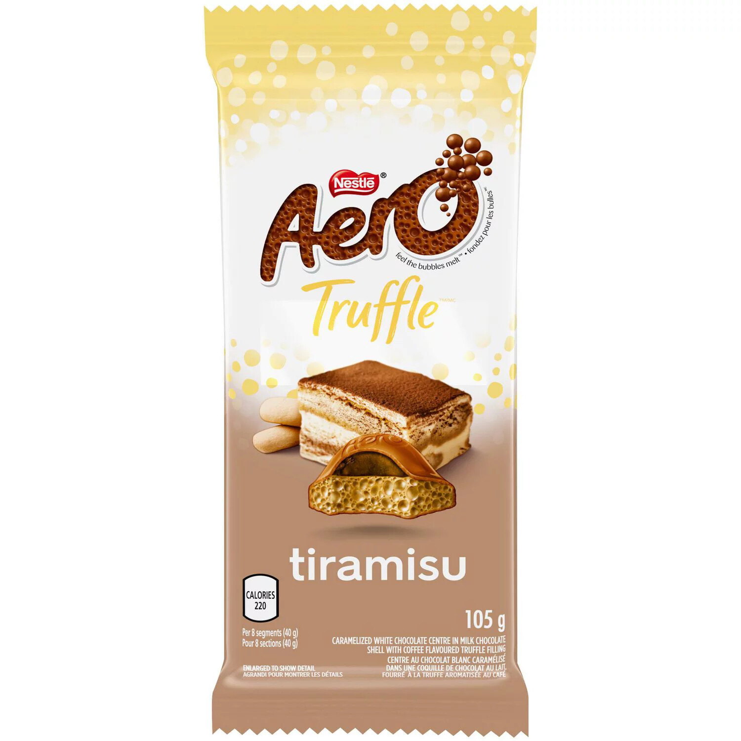 NESTLE AERO TRUFFLE TIRAMISU MILK CHOCOLATE BAR 105g