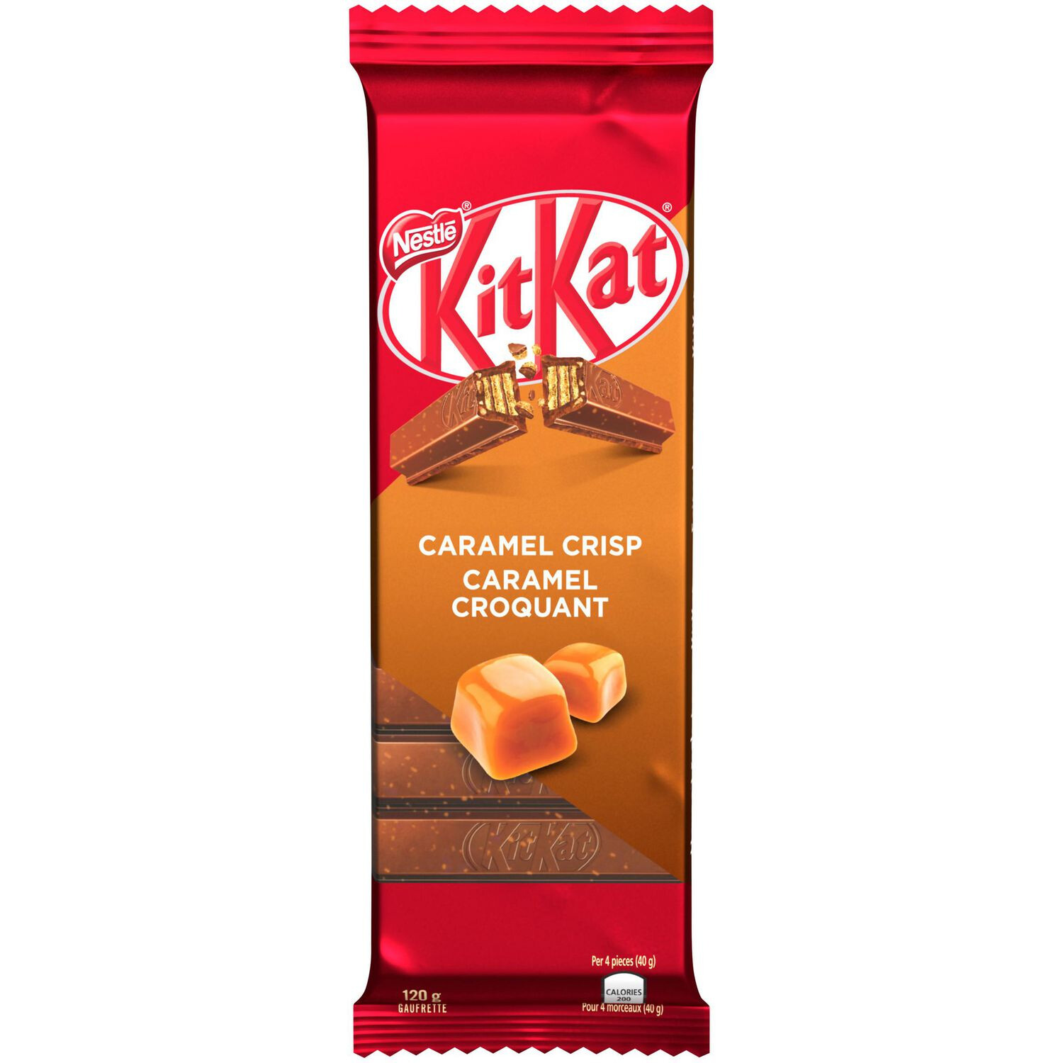 NESTLE KIT KAT CARAMEL CRISP WAFER BAR 120g