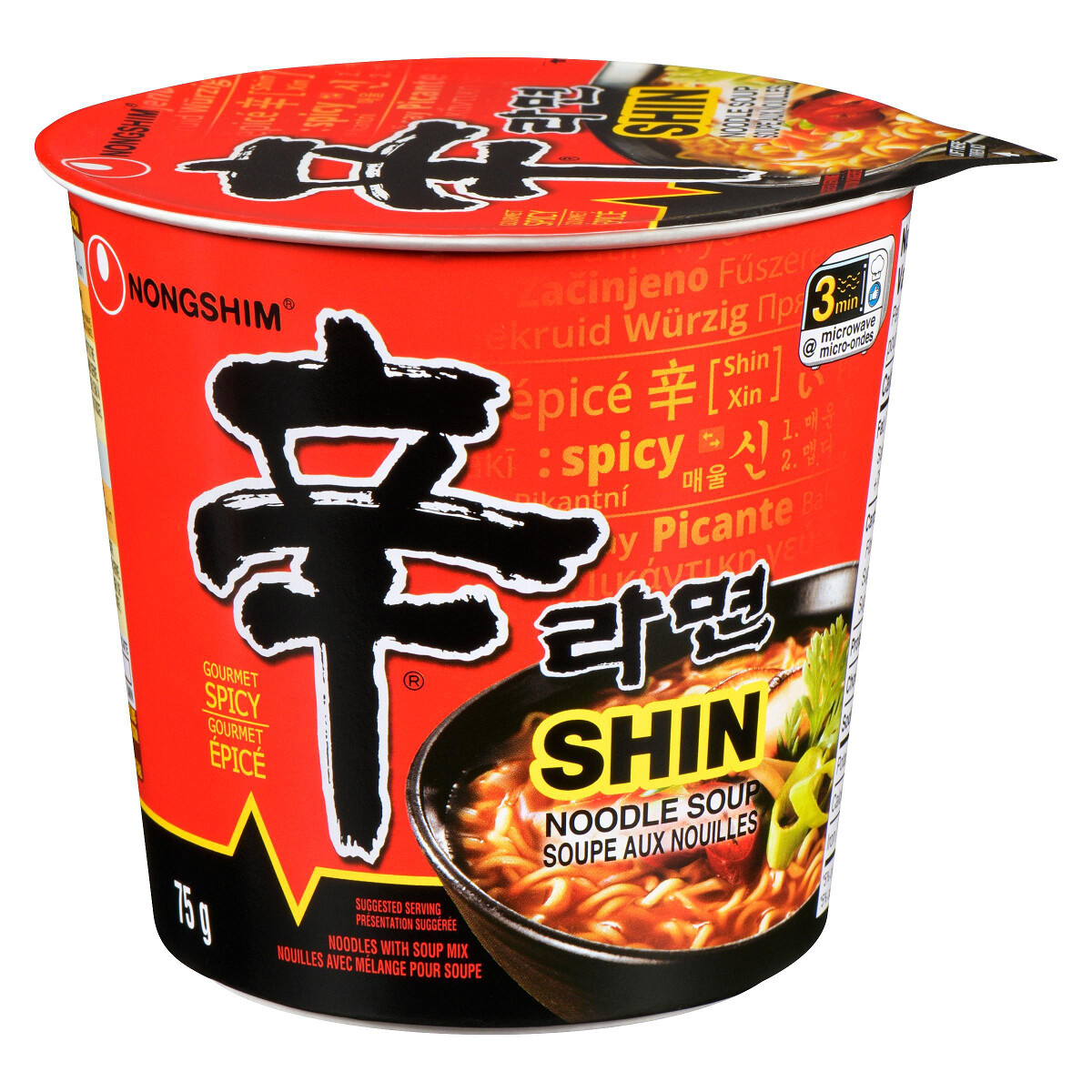 NONGSHIM NOODLE CUP SHIN 75g