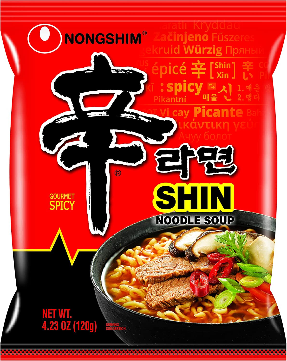 NONGSHIM NOODLE SOUP GOURMET SPICY 120g