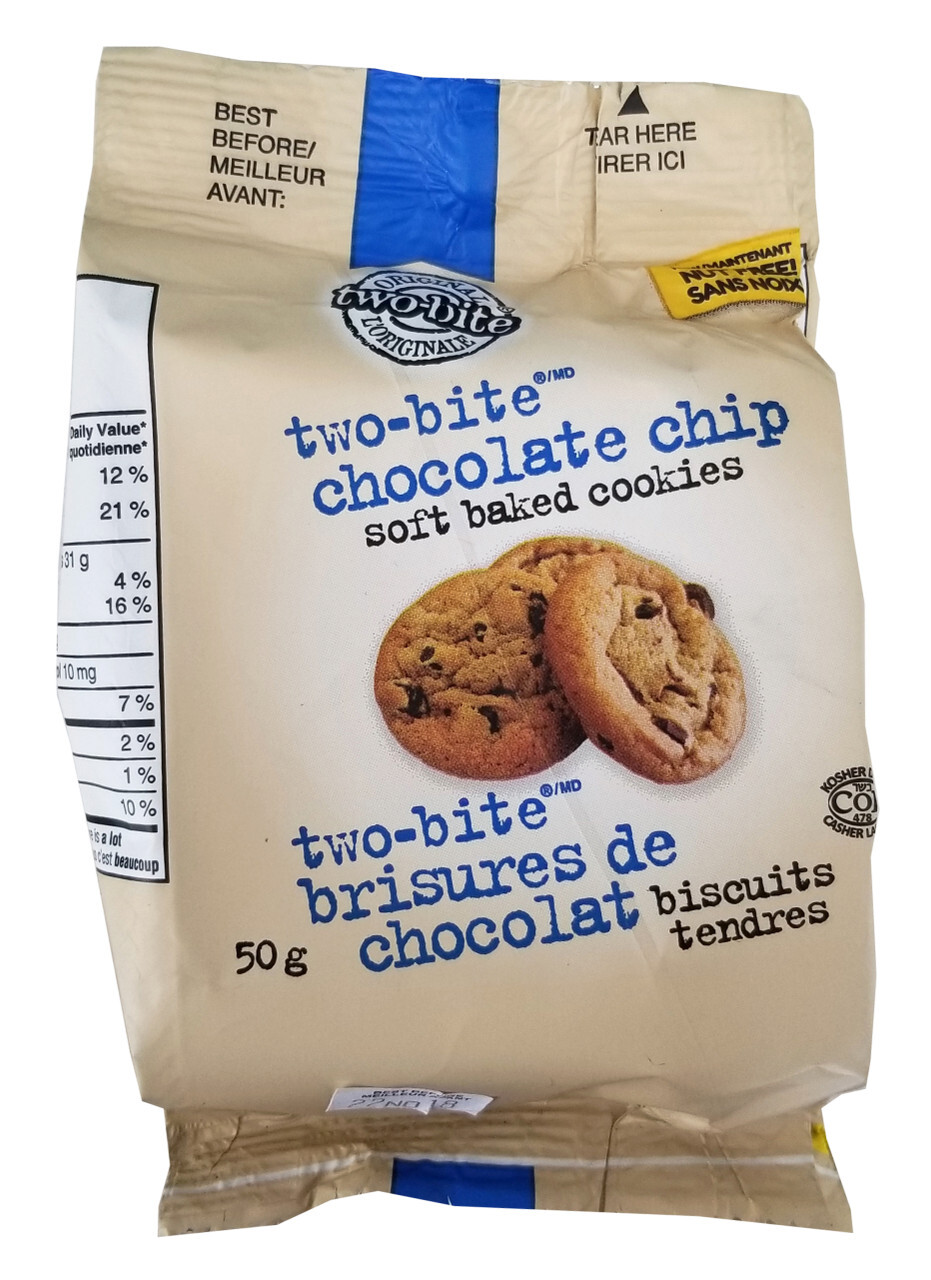 Two-Bite Chocolate Chip Soft Baked Cookies, 50g