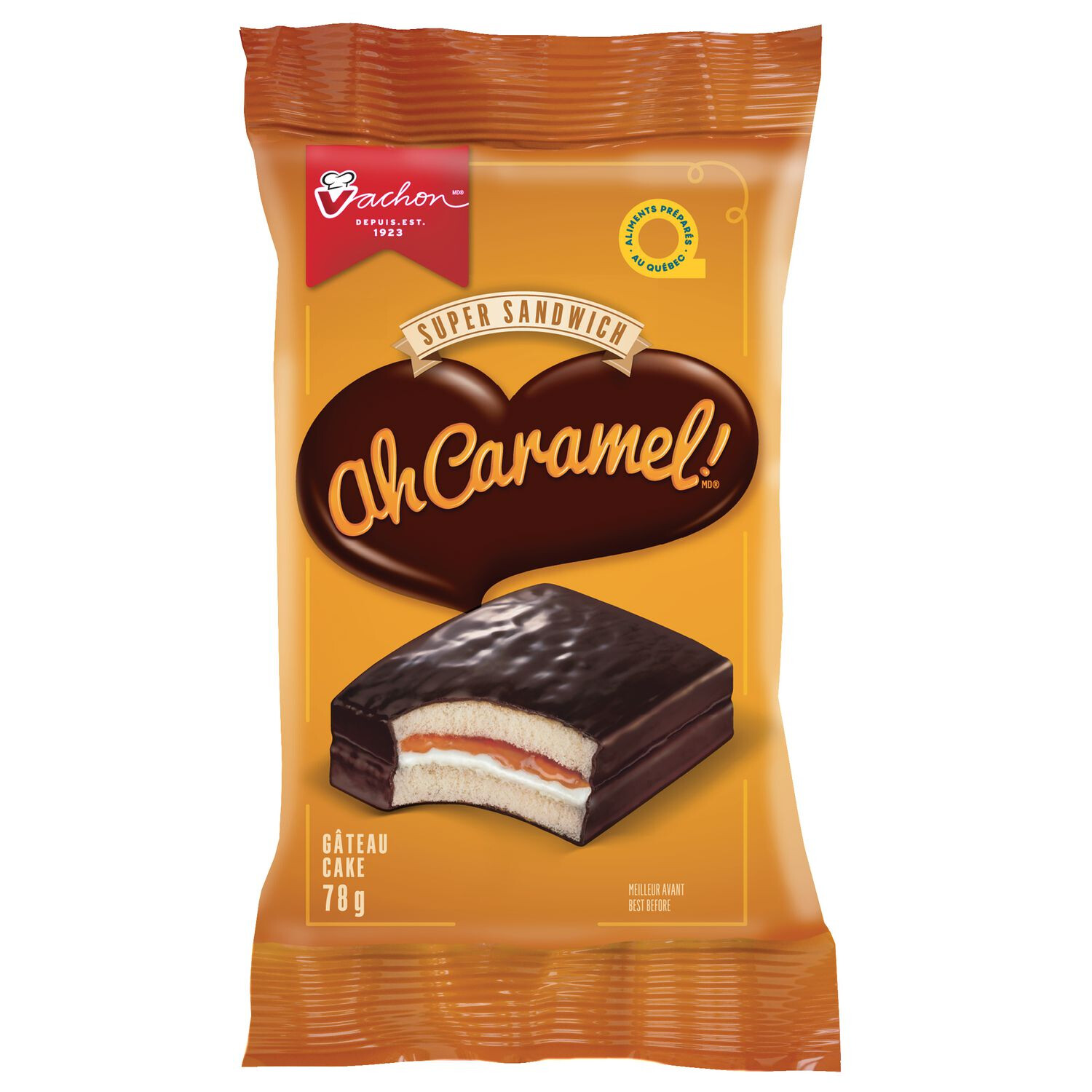 VACHON AH CARAMEL SUPER SANDWICH CAKE 78g