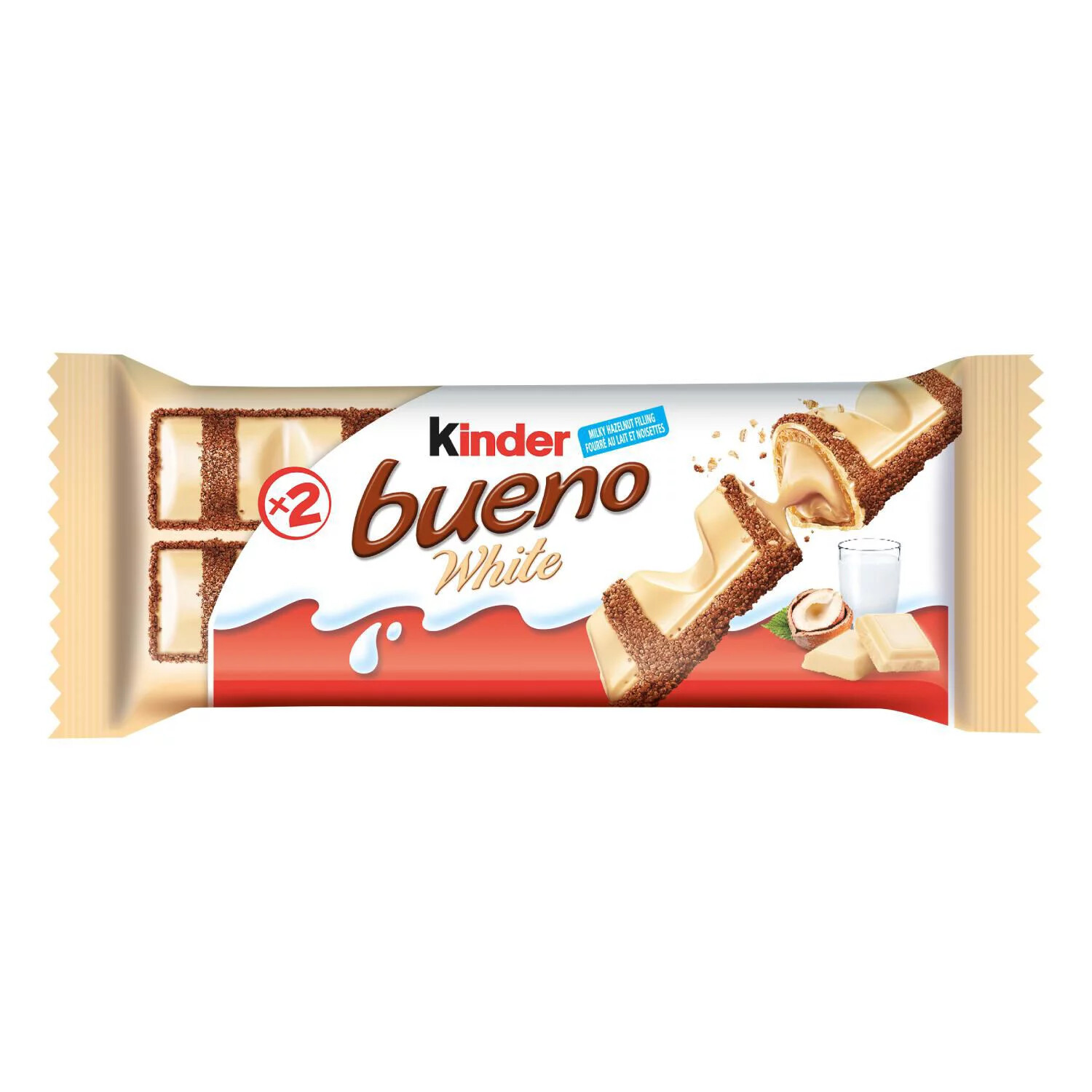 KINDER BUENO WHITE 2 WAFERS (39 g)