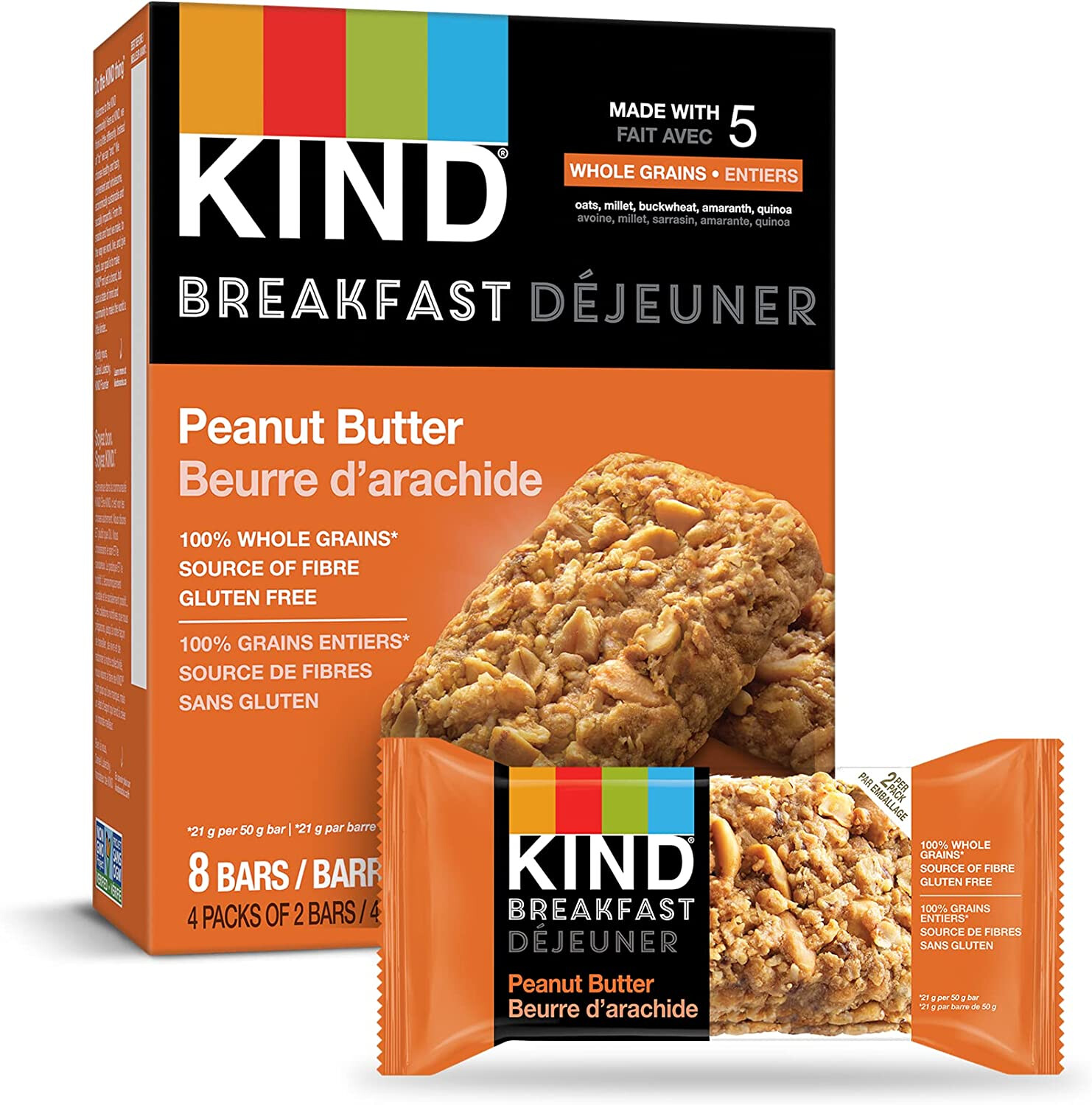 KIND BAR BRKFST PEANUT BUTTER 200g