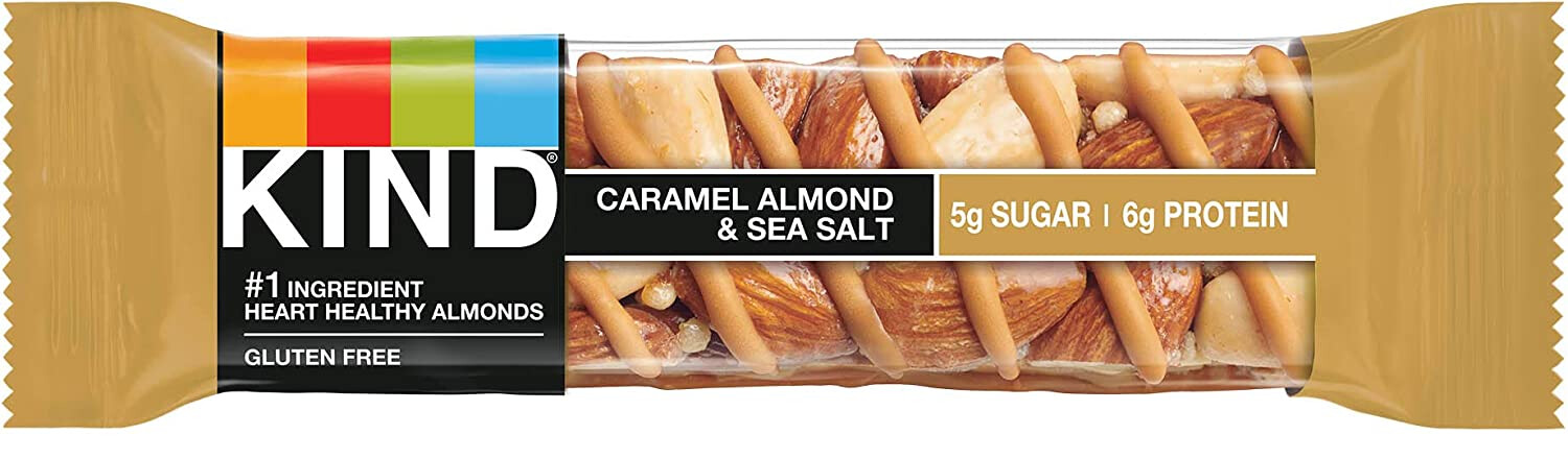 KIND BARS, CARAMEL ALMOND AND SEA SALT 40g