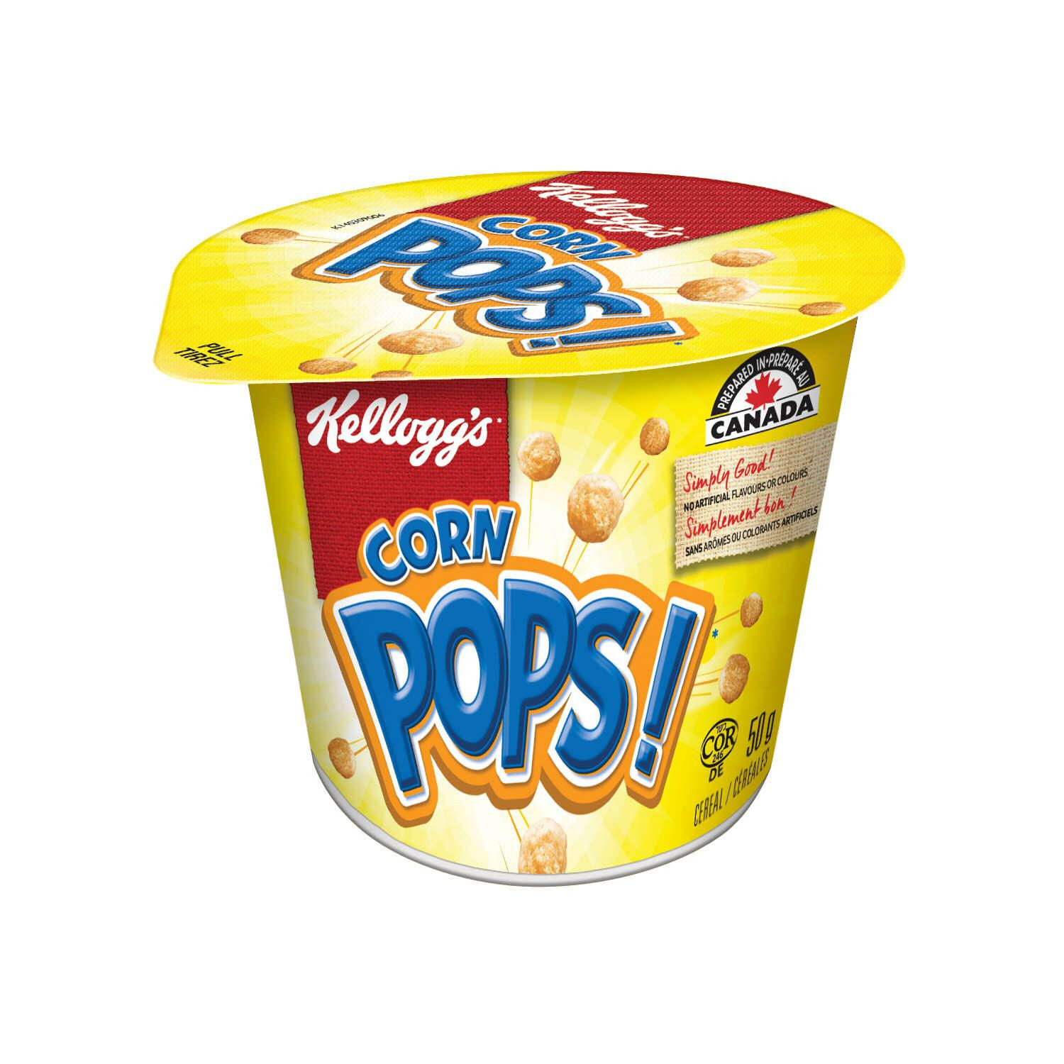 KELLOGG&#39;S CORN POPS CEREAL IN A CUP 50g